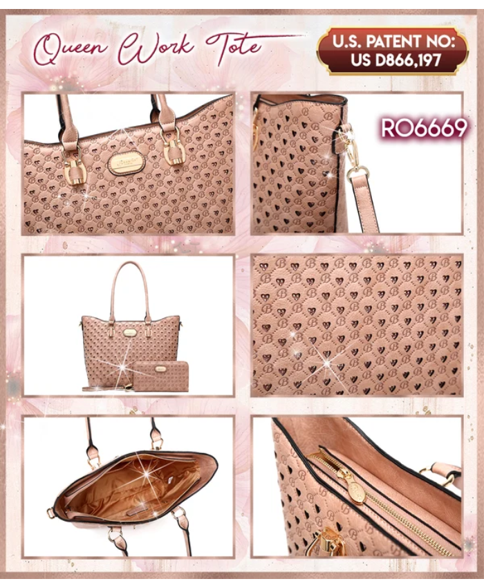 Brangio Italy Monogram Signature Designer Tote Bag