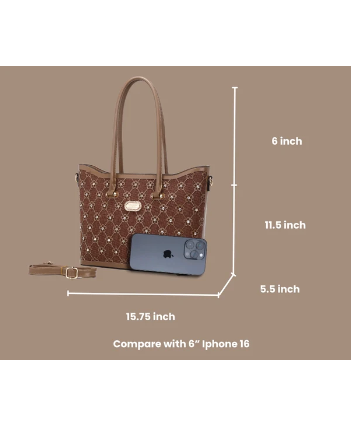 Brangio Italy Bloom Elegance Wildflower 3D Tote Bag`
