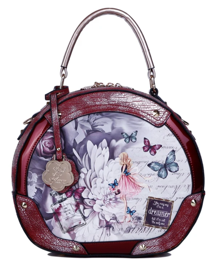 Arosa Enchanted Butterfly Round Handbag
