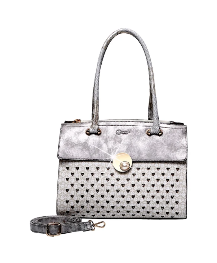 Brangio Silver Elegance Heart Tote