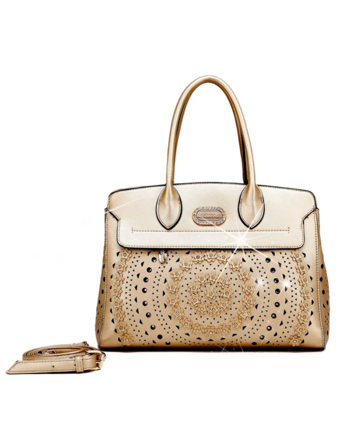 Brangio Italy 3D Flower Tote Bag – Designer Shoulder Handbag