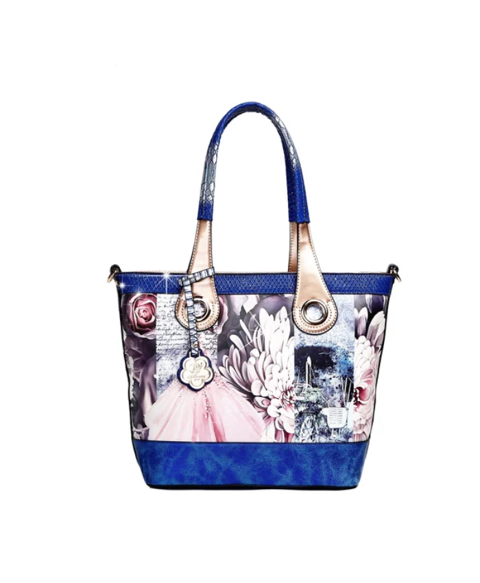 Arosa Floral Elegance Tote Handbag