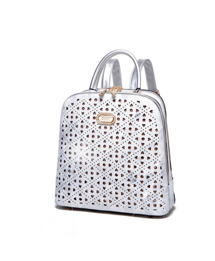 Brangio Italy Metallic Ocean Sparkle Backpack