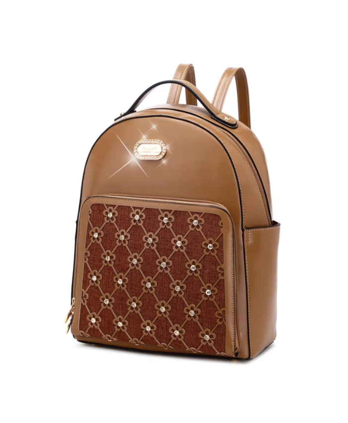 Brangio Italy Elegant Wildflower Blossom Backpack