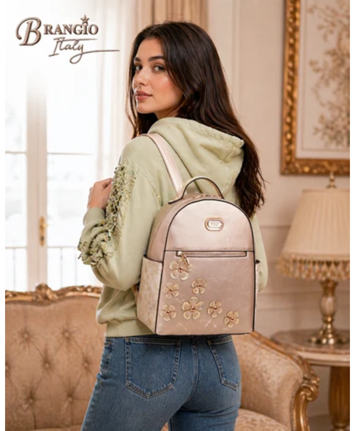 Brangio Italy Twinkle Cosmos Floral Fashion Backpack