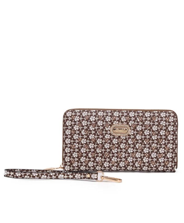 Brangio Italy Elegant Love-Inspired Zippered Wristlet Wallet