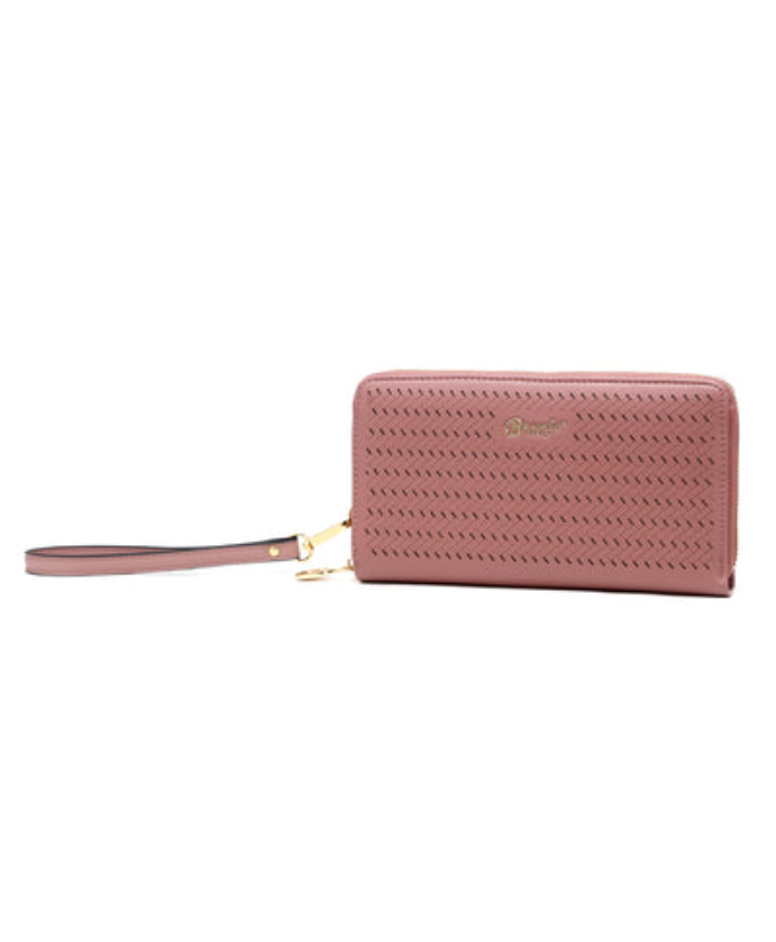 Brangio Italy Zip Around Wallet - Luxury Metallic Wristlet