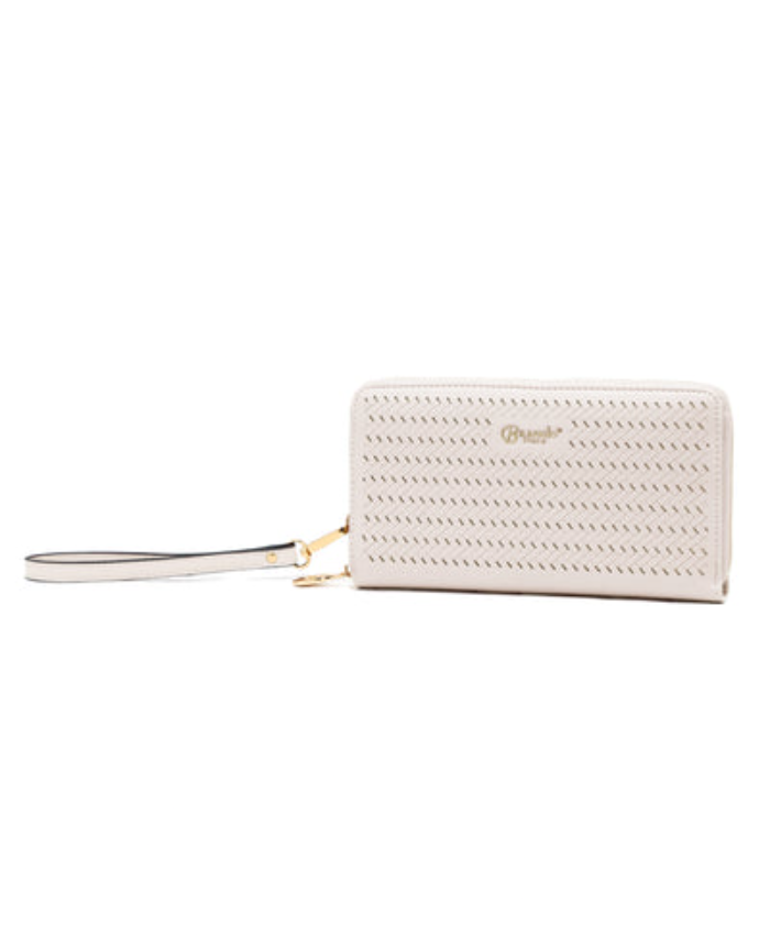 Brangio Italy Zip Around Wallet - Luxury Metallic Wristlet