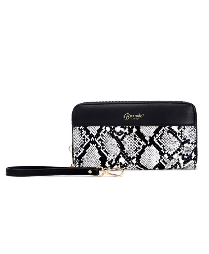 Brangio Italy Elegant Print Zippered Wristle Wallet