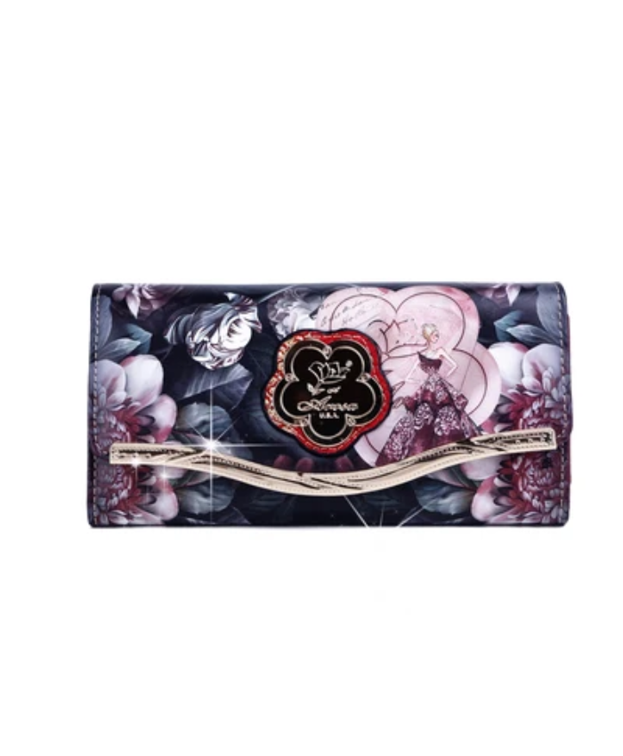 Arosa Vintage Floral Tri-fold Wallet