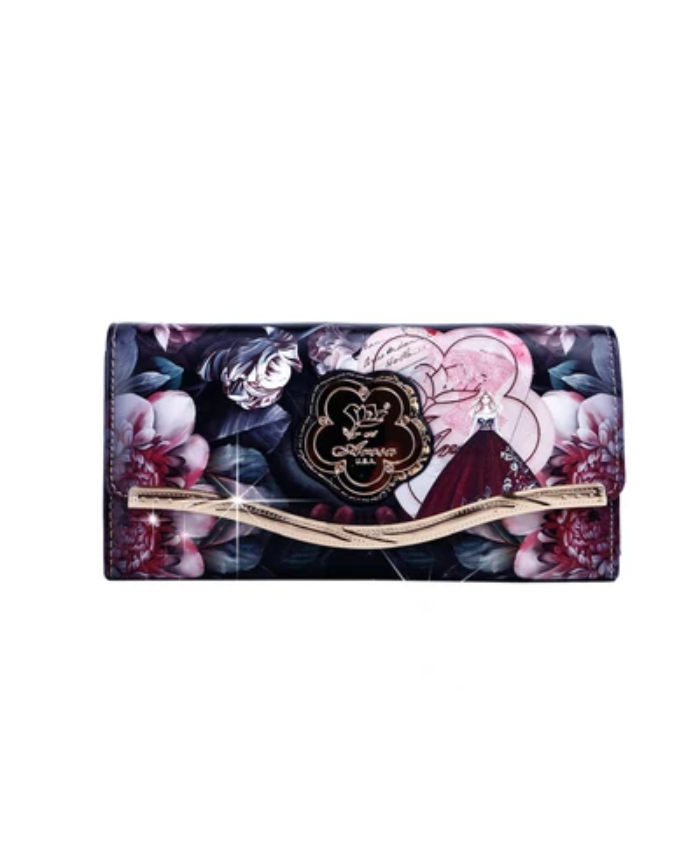 Arosa Vintage Floral Tri-fold Wallet