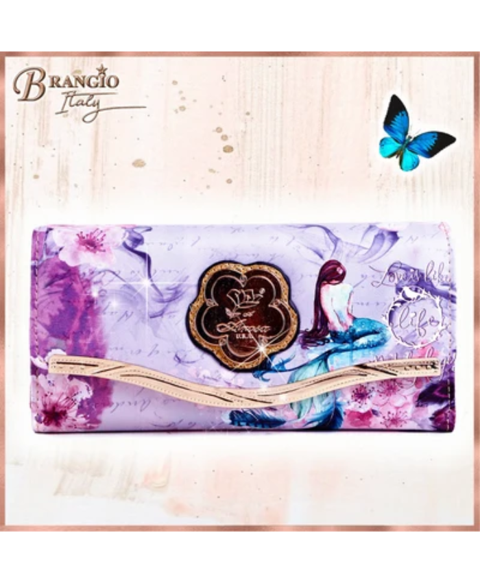 Arosa Mystical Mermaid Tri-fold Wallet