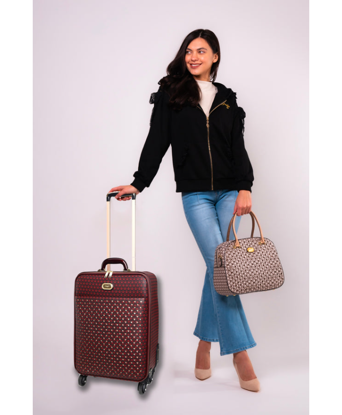 Brangio Italy Daisy Bloom Spinner Wheeled Carry-On Luggage