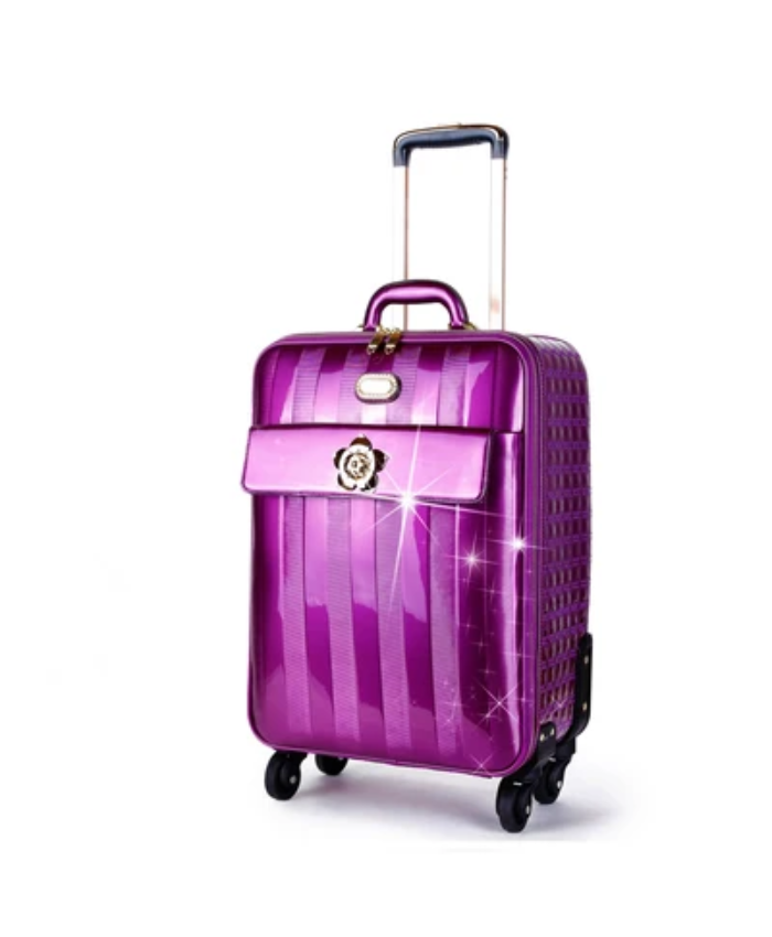 Brangio Italy Luxury Patent Leather Carry-On Luggage