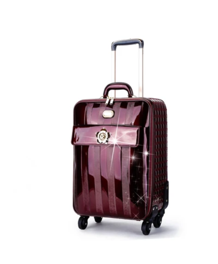 Brangio Italy Luxury Patent Leather Carry-On Luggage