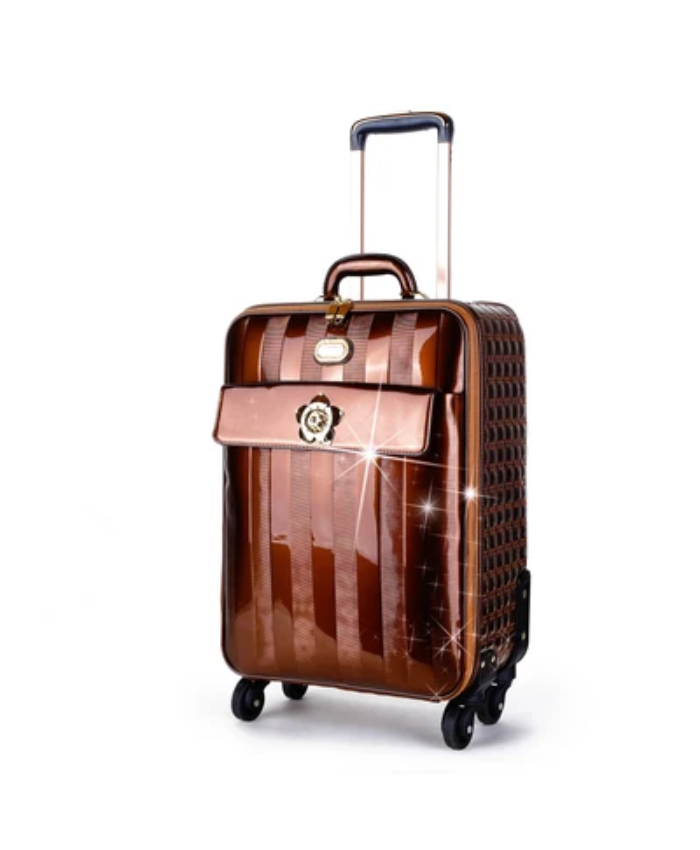 Brangio Italy Luxury Patent Leather Carry-On Luggage