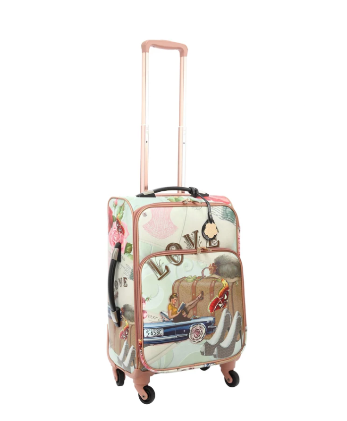 Arosa Love In Bloom Spinner Wheeled Carry-On Luggage