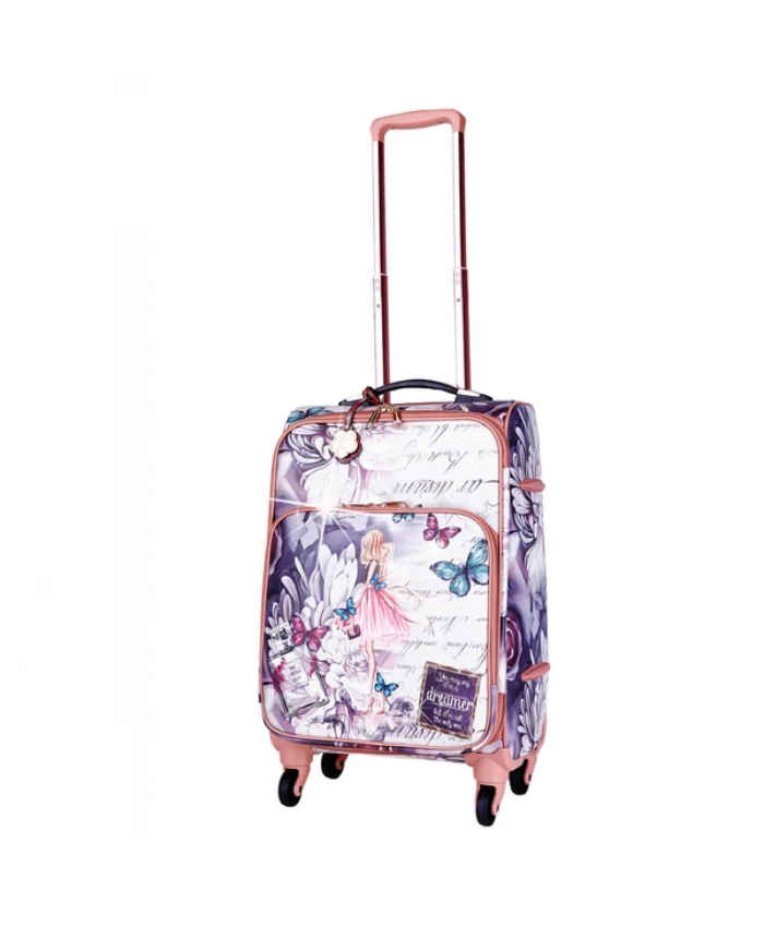 Arosa Dreamer Floral & Butterfly Spinner Carry-on Luggage
